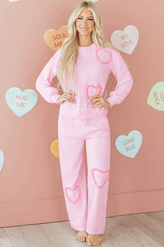 Valentine Chenille Heart Top and Pants Set 9669b899-9405-4615-8110-b5b387d10970_f783636e-9a6e-4660-838c-7289552a9a6b