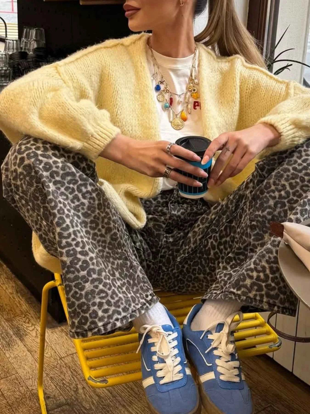 Open Front Dropped Shoulder Cardigan Pastel Yellow 966cc704-2051-4dbe-810b-c34c8b1fd55a-Max-Origin