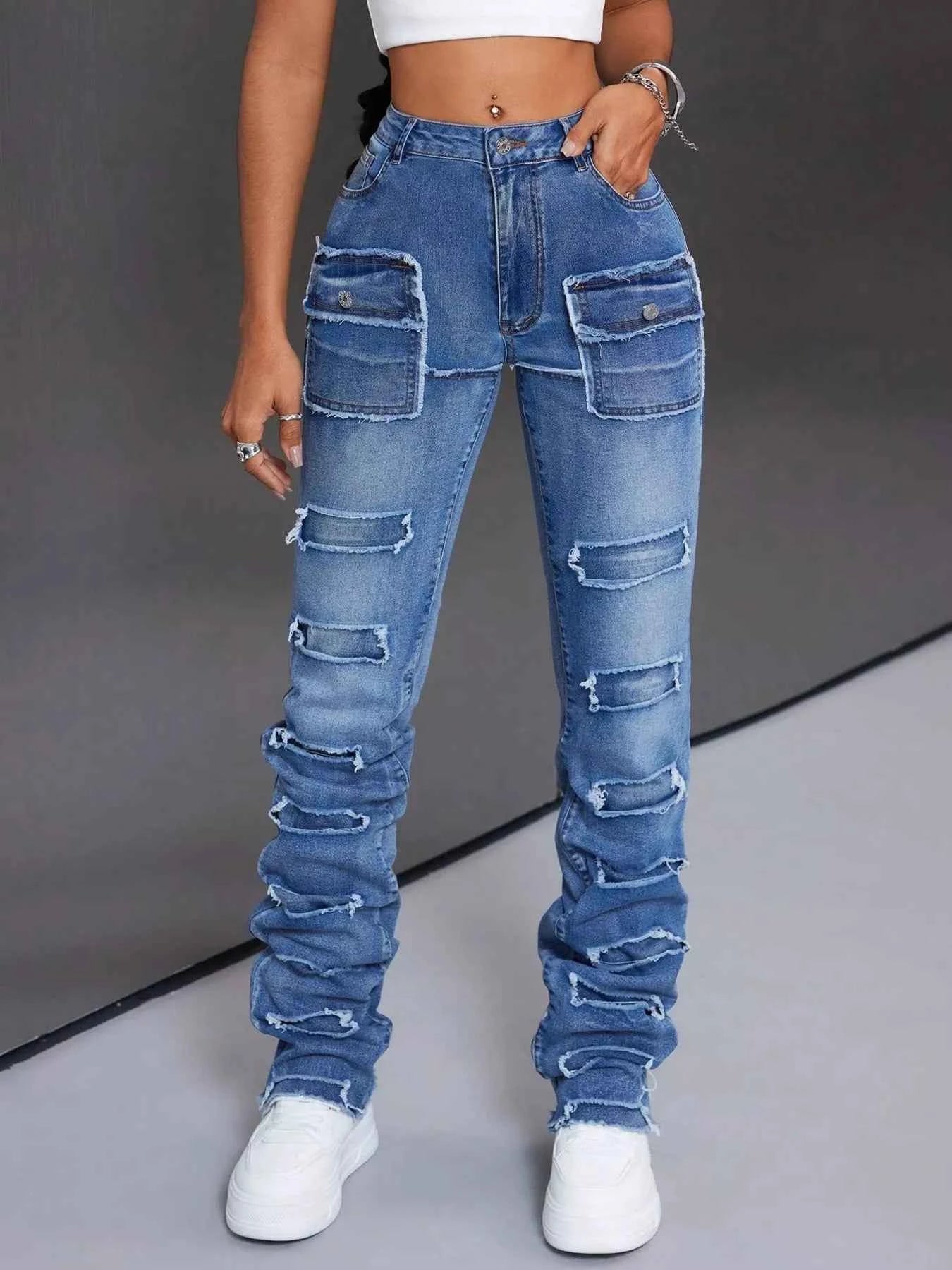 Men's Distressed Slim Fit Jeans Blue 967739d56efe4b268af11b2b4fa58c07-Max-Origin