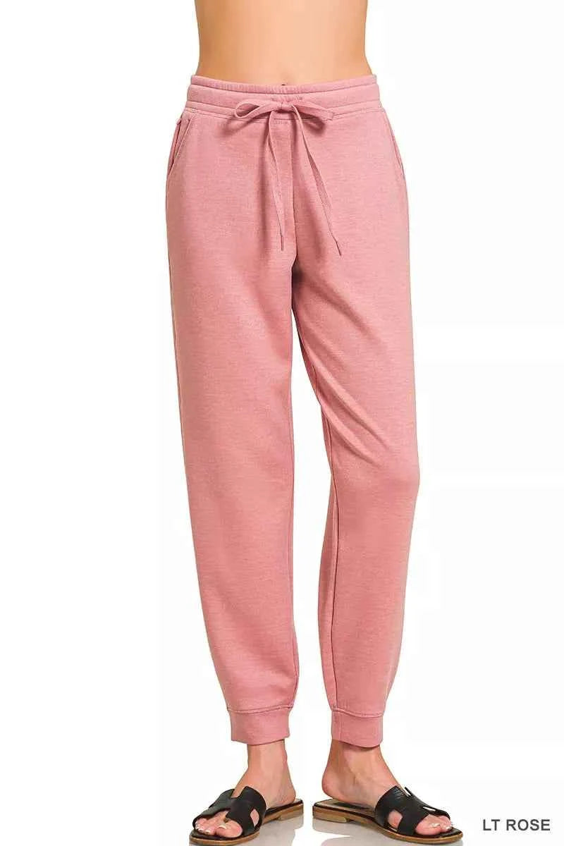 Zenana Drawstring Scuba Joggers with Pockets LT ROSE 967b5566a2184af1a6336bede48dfda2-Max-Origin