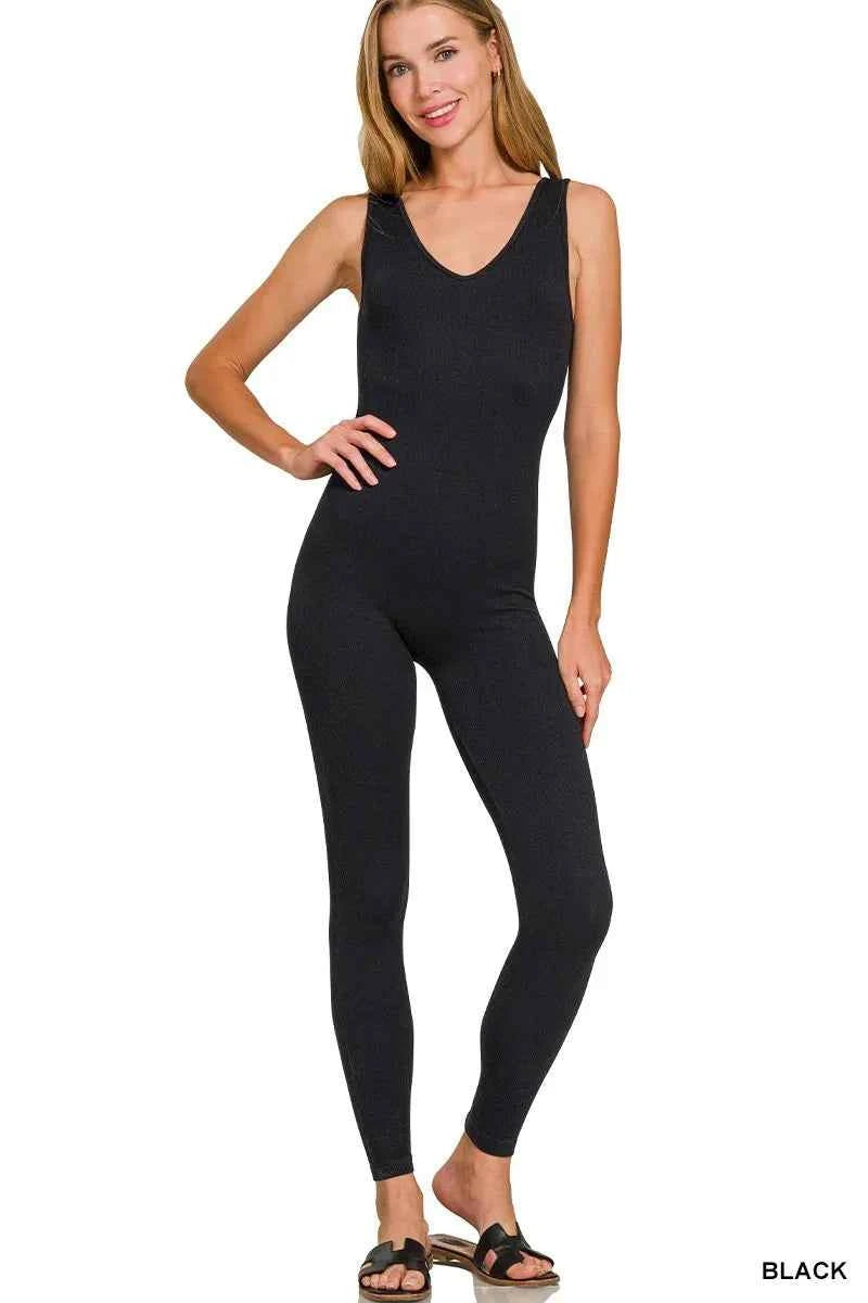 Zenana Breathable Seamless Ribbed Sports Jumpsuit BLACK 967bb59c7ad64841b5c60d05e5dceb6d-Max-Origin