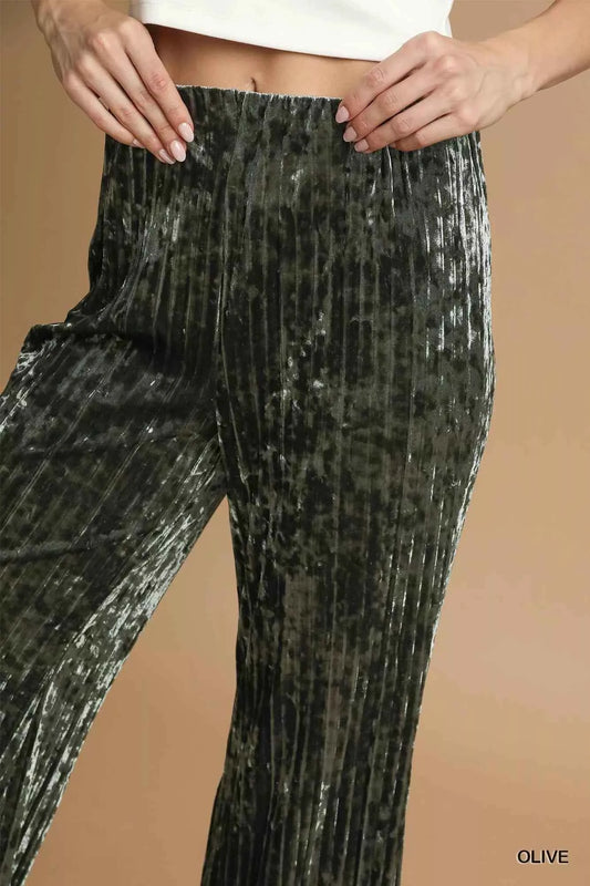 Velvet Pleated Wide Leg Pants 96981634-1d72-4da0-ab59-cc6463e21eee-Max-Origin