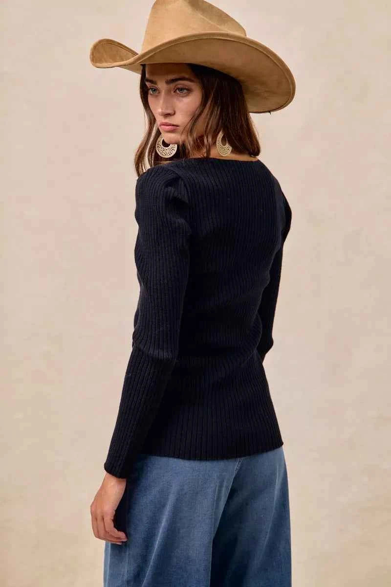 BiBi Ribbed Contrast Front Tied Top with Shrried 96a62455215e45c8bd3f382a78c2604e-Max-Origin