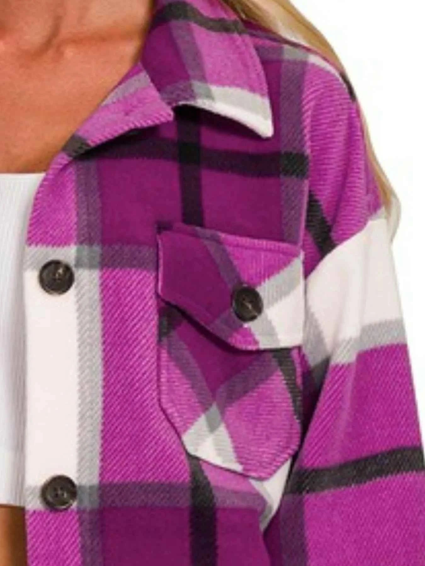 Oversized Plaid Fleece Shacket 96a81bde-29ba-4595-aad3-427b6573bc59-Max-Origin