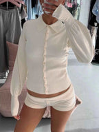 Ribbed Knit Button-Down Cardigan and Shorts Sweater Set 96be4461-ce88-4042-b25f-2d9d72d720b7-Max-Origin