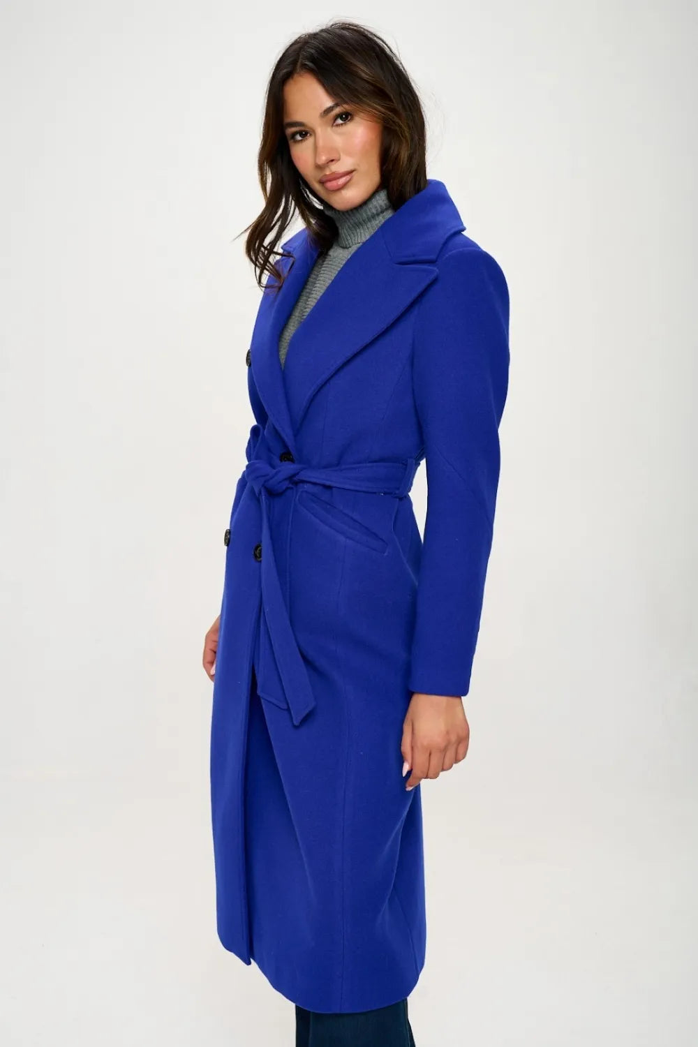 Coalition LA Double-Breasted Longline Coat with Belt 96ddf1b2-b835-495b-b594-7d5fbc08be67-Max