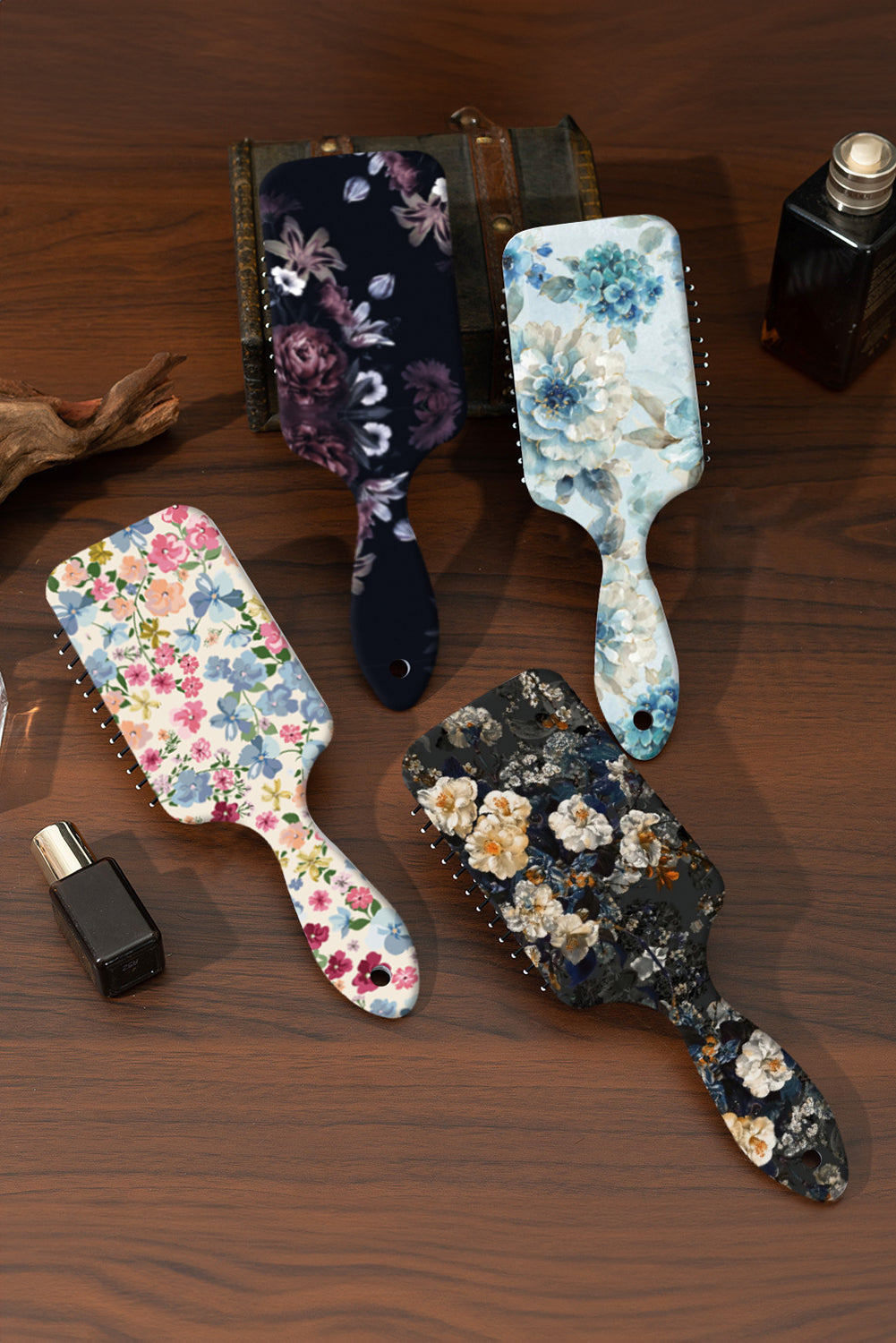 White Floral Print Air Cushion Comb 97093911f82accae