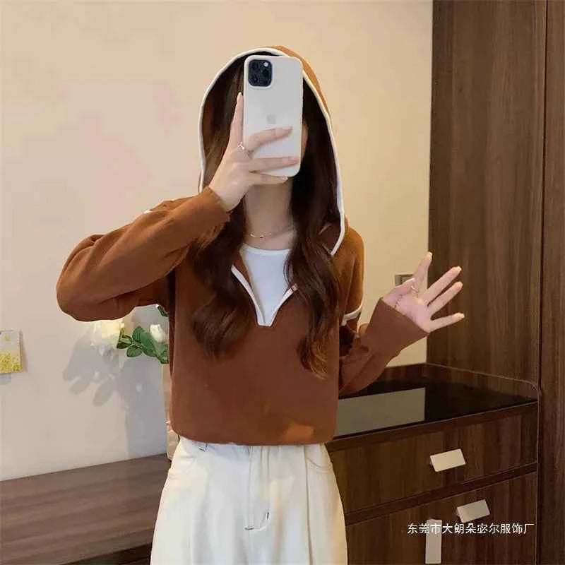 Contrast Trim Hooded Sweater 971658ac-adae-4712-b79d-8b66fe1bcc9c-Max-Origin