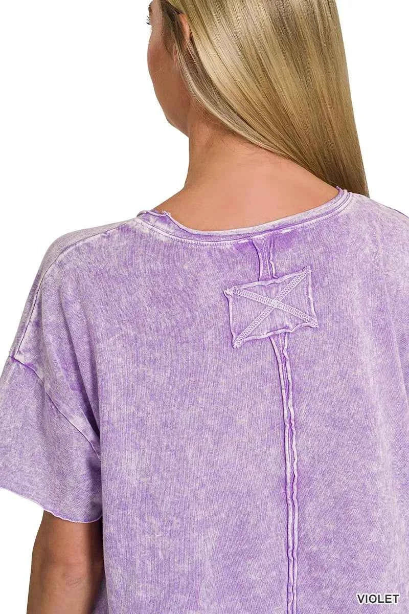 Zenana Halo Washed Cotton Short Sleeve Top 97255f8c1bbf4c679a1eb78a10b9c352-Max-Origin