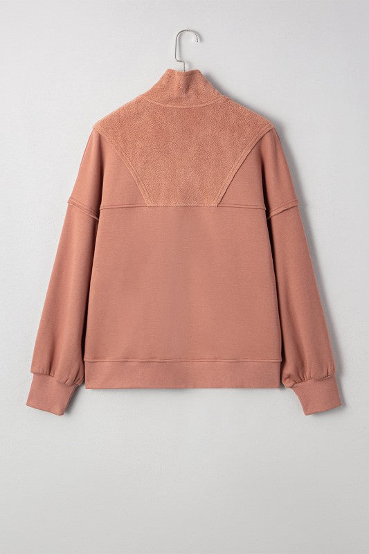 Mabel Half Zipper Baggy Sweatshirt 9727d2c7-3da5-49ac-9de8-5eb81b350fe0