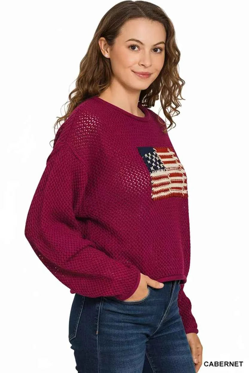 Zenana American Flag Crew Neck Sweater 9728e69b-b3aa-4014-8b4b-471e9ef15c7d-Max-Origin