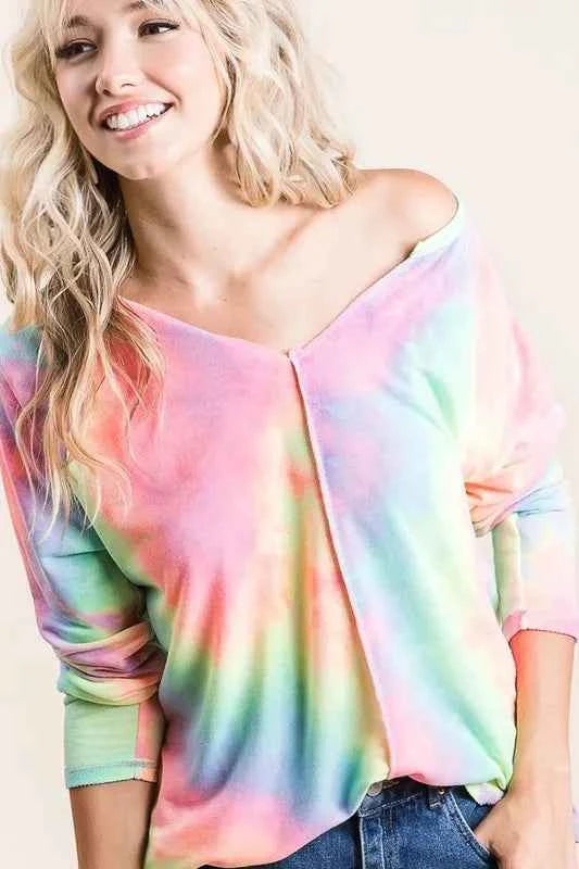 Long Sleeve Tie-Dye Terry T-Shirt PASTEL TIE DYE 975ccc15d7024b50a78eb6487d39769c-Max-Origin