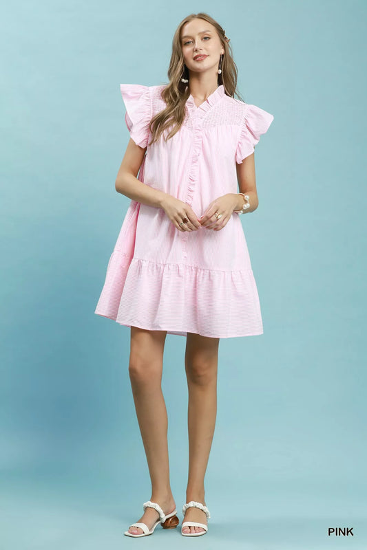 Stripe Smocked Yoke Ruffle Dress 976a136b-33aa-490b-8005-da60e5f9f4e2-Max-Origin