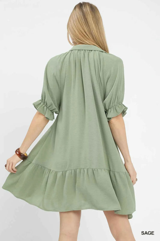 Tiered Puff Sleeve Babydoll Dress 9778b673-24c3-4bd4-9576-9ffa59739836-Max-Origin