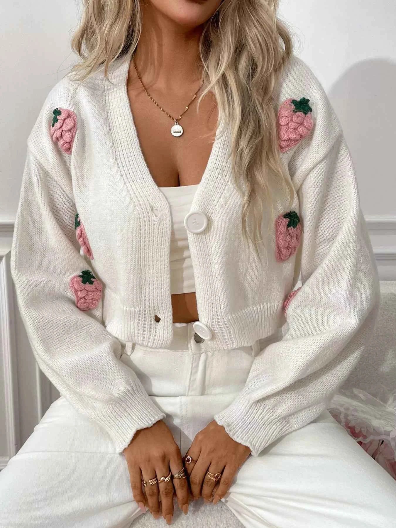 Strawberry Cropped Button-Up Cardigan 9780b95c-37ea-494a-87eb-f033f7a94e47-Max-Origin