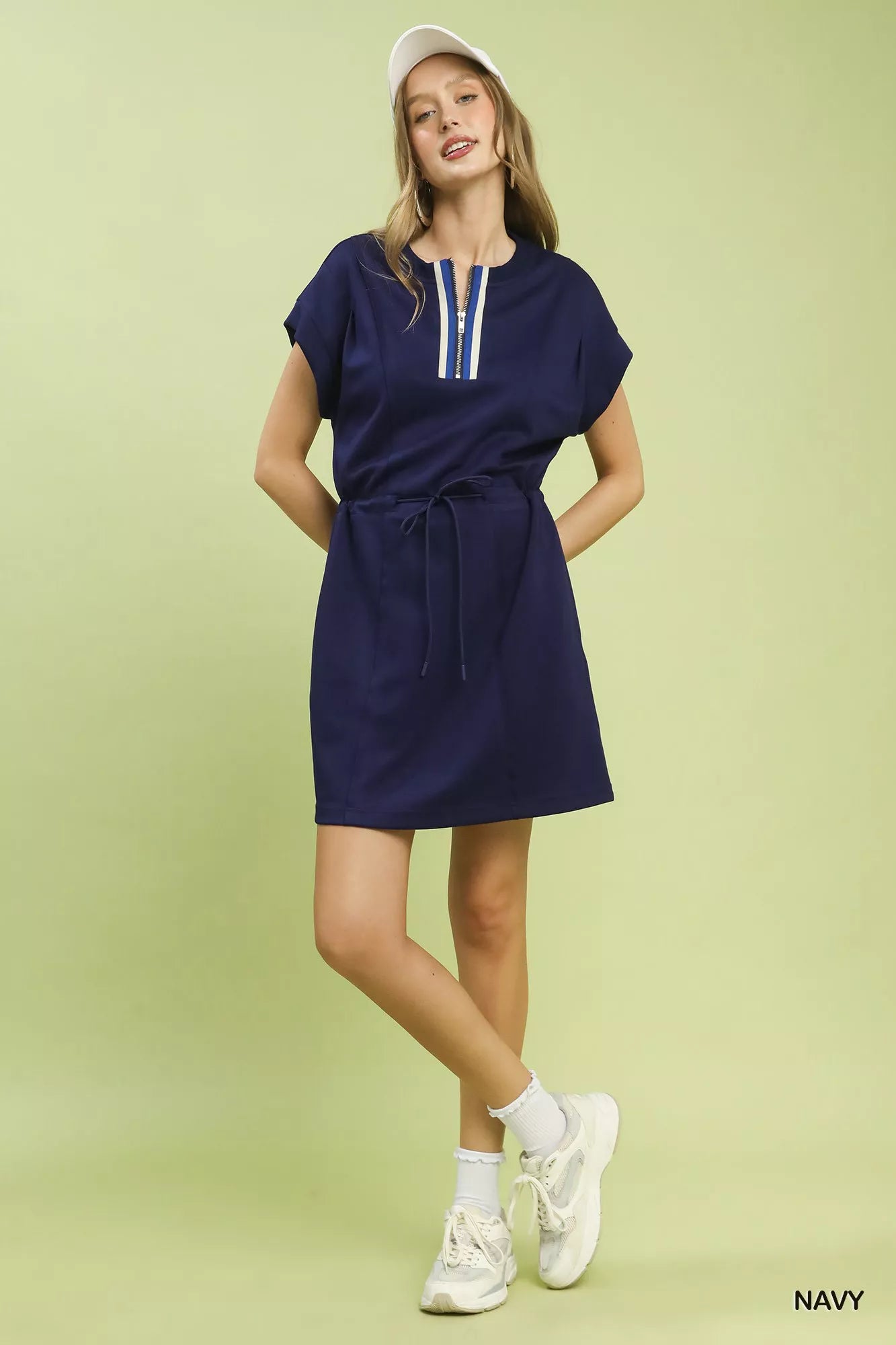 Umgee Knit Zip Front Drawstring Dress 978a17c3-7fb1-4eb2-bf96-0180a36b9b2b-Max-Origin