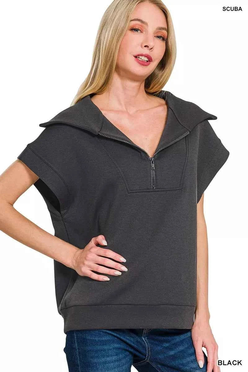Zenana Scuba Half Zip Top 979c0a3e09564900811bb3db52937660-Max-Origin