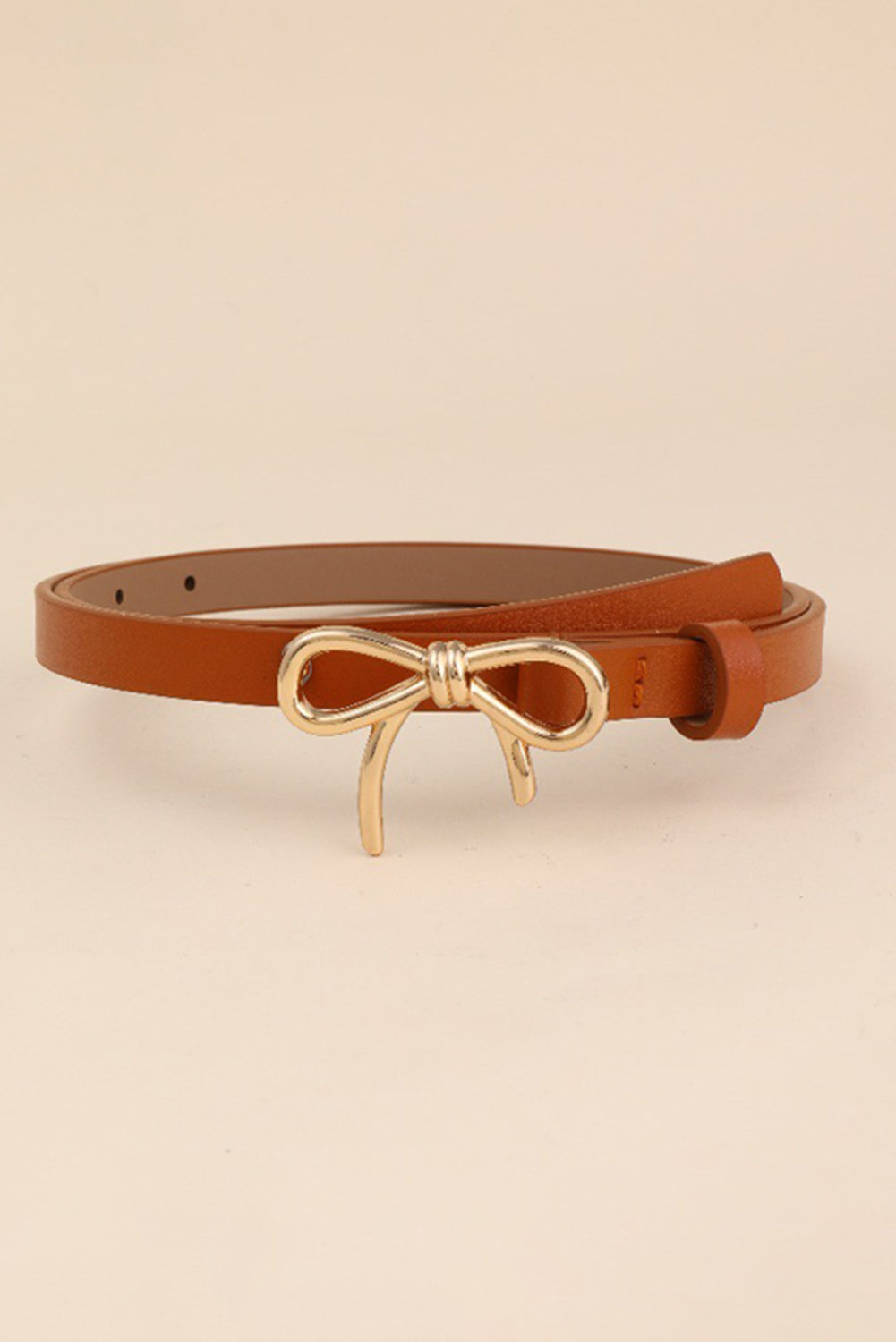 Thai Curry Bow Buckle Skinny Belt 97c174e3db30524f