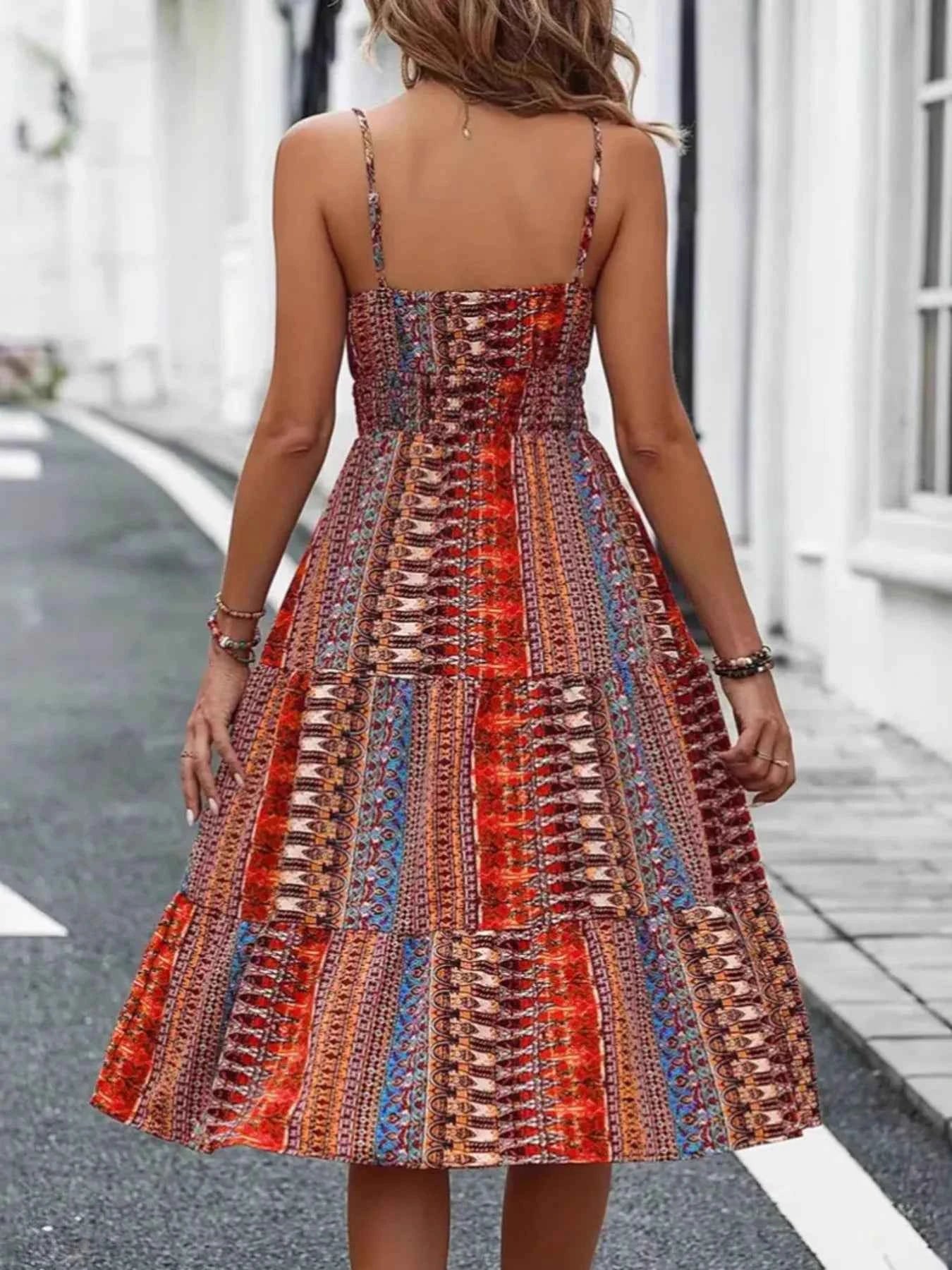 Printed V-Neck Cami Dress 97c6a6be12b9477d8f59f05bc94e89b2-Max-Origin