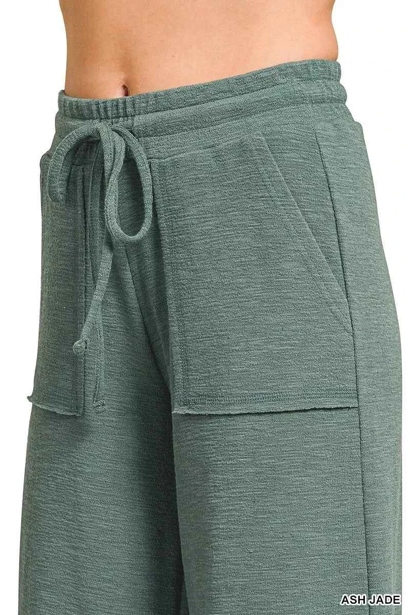 Zenana Cotton Slub Short Sleeve Tee and Pants Set 97d937dc6f134e8388f81307577fbb3c-Max-Origin