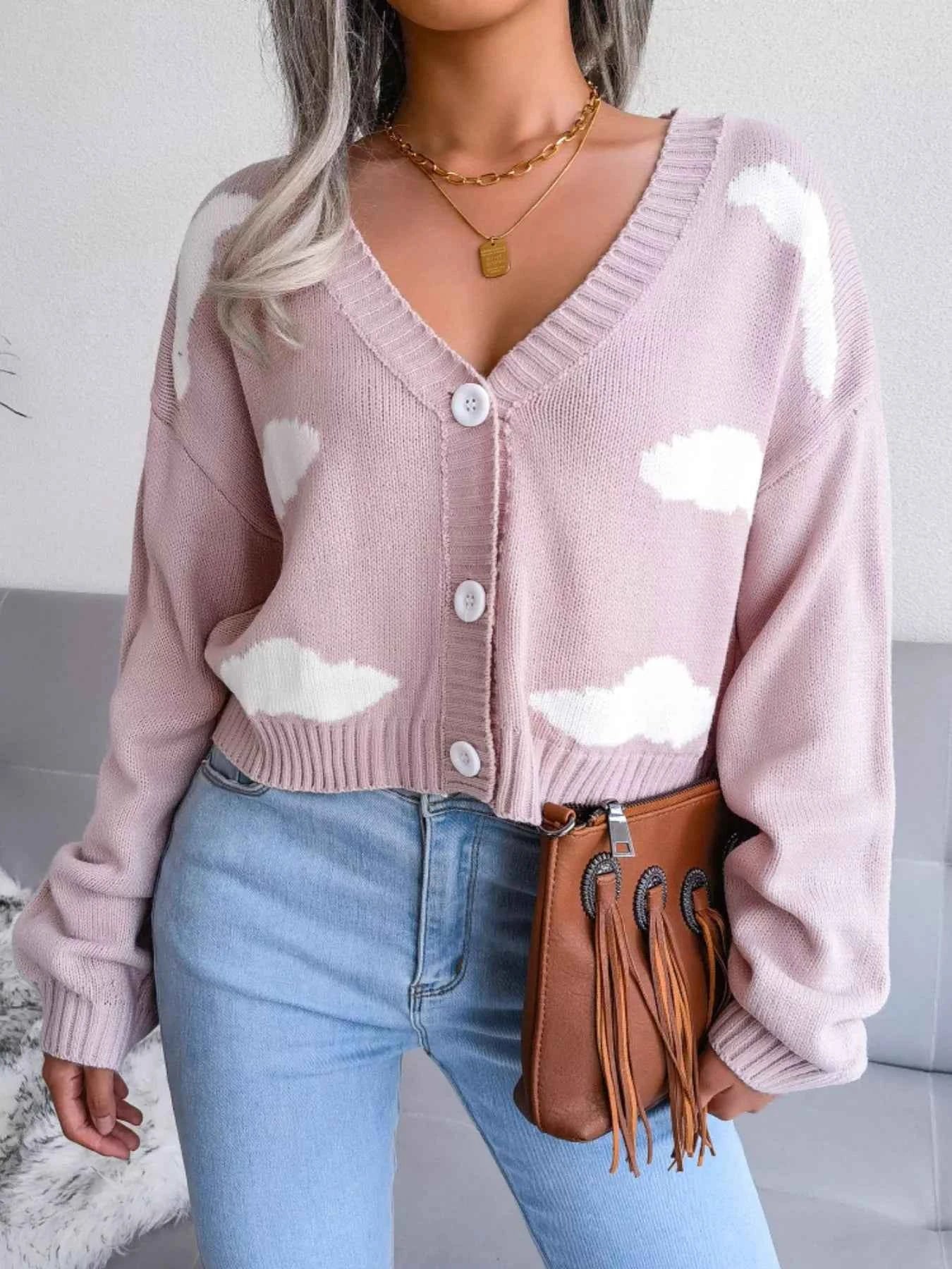 Cloud Pattern Button-Up Cropped Cardigan 98073441-9580-4702-be0d-4aa6ff948804-Max-Origin