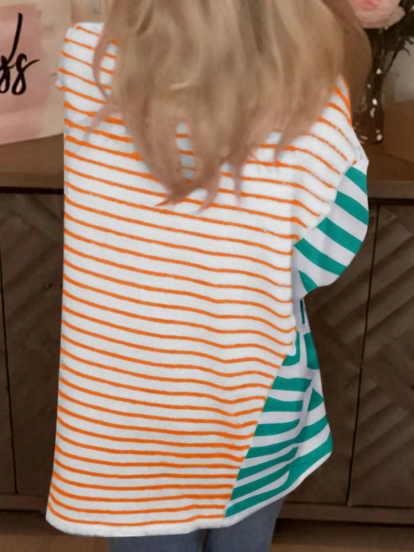 Colorful Striped Oversized T-Shirt 981bf3b4-1cd0-4cf7-8c49-412ebe911998-Max-Origin