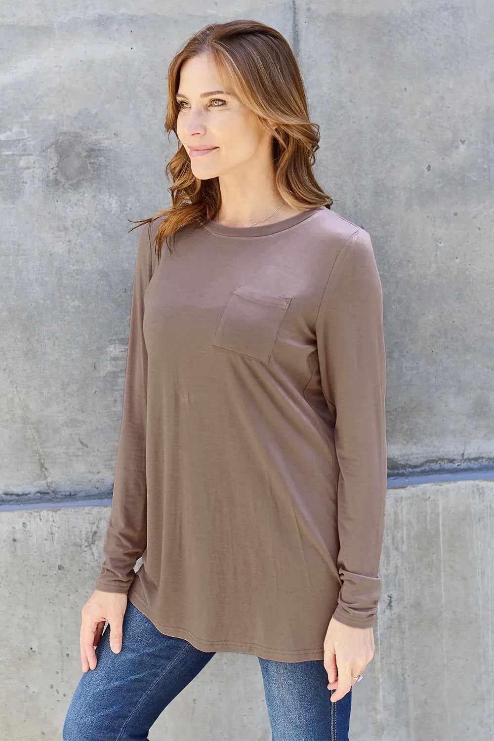 Basic Bae Full Size Round Neck Long Sleeve Top 9820a8d4-8101-433e-b6be-6a459672ac30-Max
