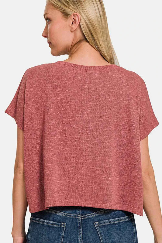 Zenana V-Neck Short Sleeve Crop T-Shirt 982eb1d2-dcd8-4bc4-8a73-a6260726d315-Max