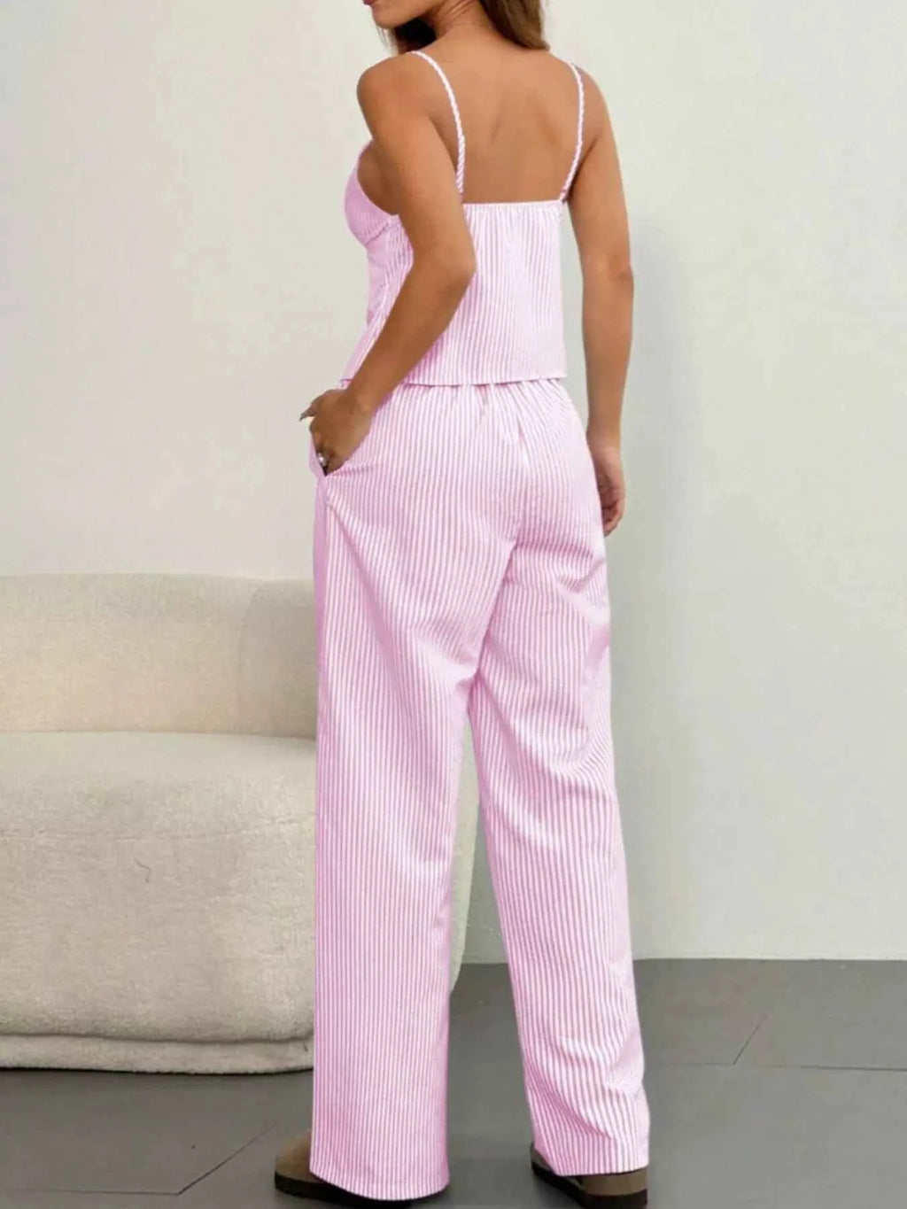 Striped Tie Front Cami and Pants Set 983101bc-dfdb-40fe-98c9-89af299486bb-Max-Origin