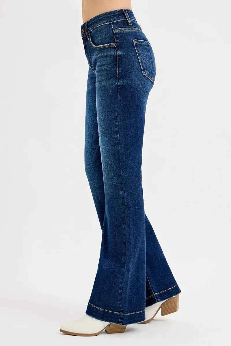RISEN Full SIze Tummy Control Mid Rise Flare Jeans Plus SIze 983828922014486bb32e4de8a1e62f4b-Max-Origin