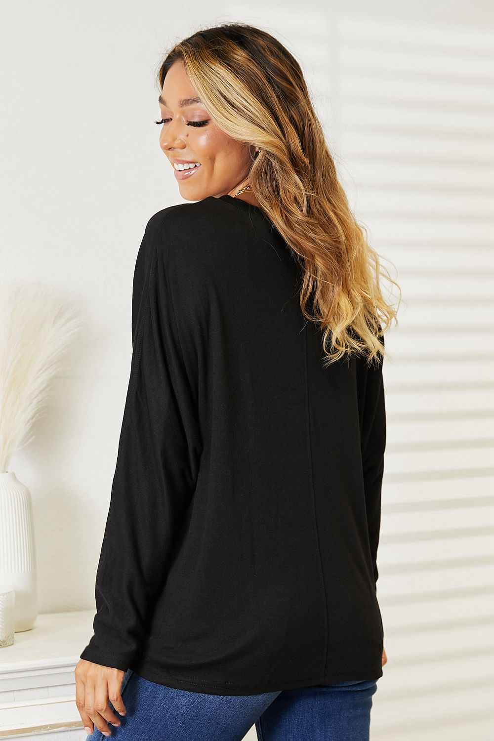 Double Take Seam Detail Round Neck Long Sleeve Top 984d4603881641a58e2df4c38236812a-Max