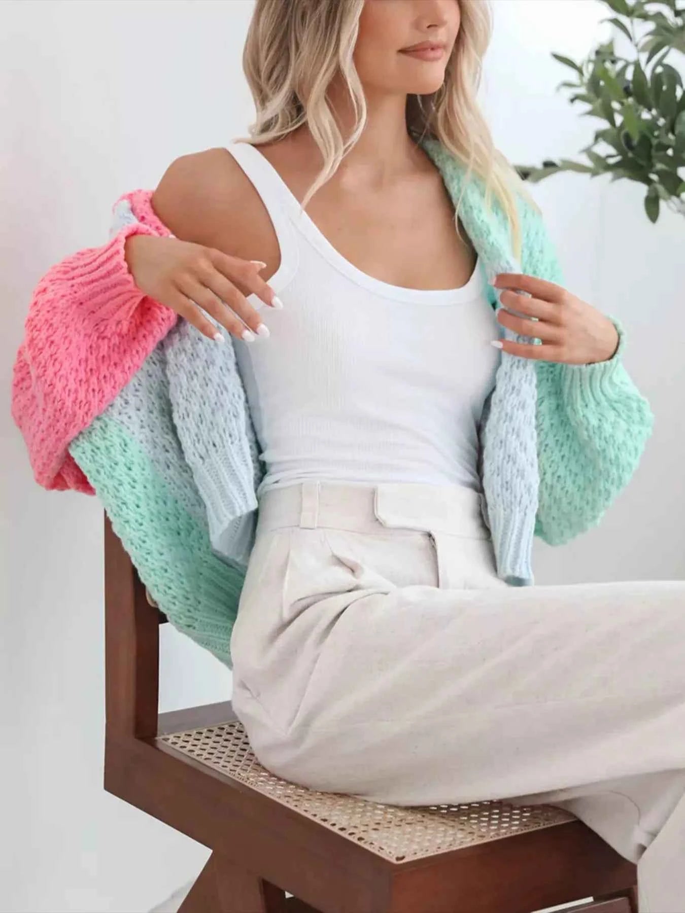 Color Block Open Front Cardigan 98531d80-dc23-4072-98ce-099cce84afdb-Max-Origin