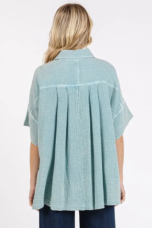 Mittoshop Mineral Wash Gauze Oversized Short Sleeve Shirt 9898cb69-4fa9-4743-beec-56a6657f6d88-Max