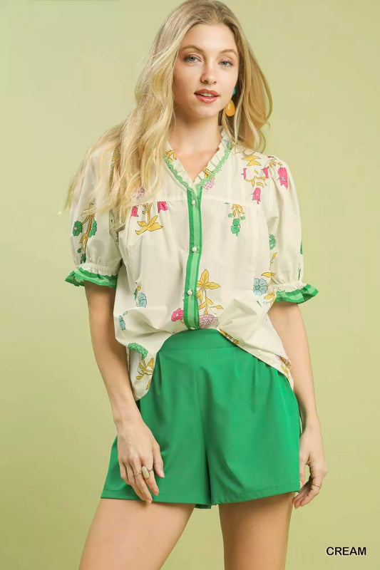 Petal Parade Print Button-Down Blouse 989ddc81-52d5-4463-b05c-21fe8034c6d9-Max-Origin