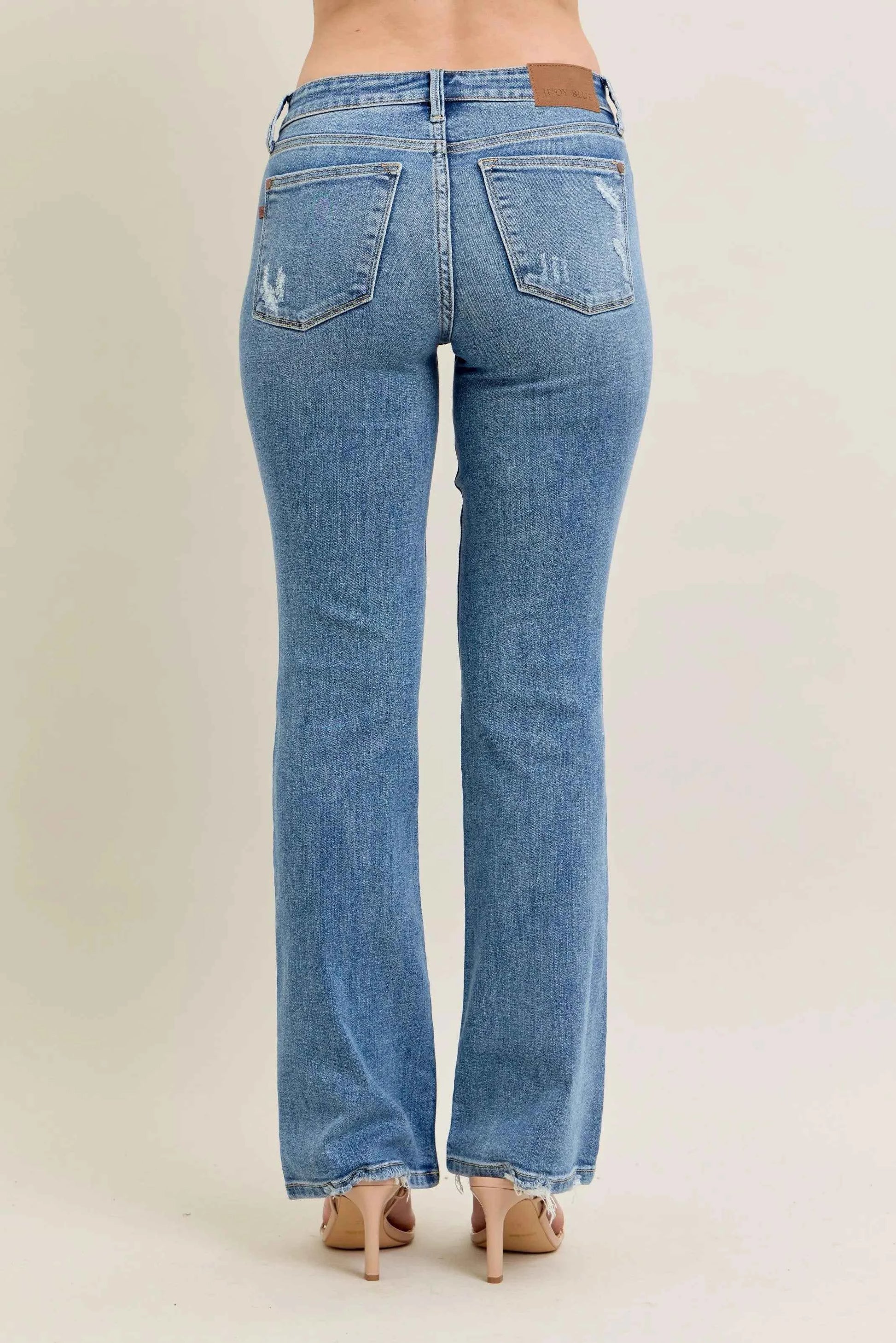 Judy Blue Full Size Mid Rise Wash Destroy Hem Bootcut Jeans Plus Size 98a27d7585ba45d4a184df6f6800d66a-Max-Origin