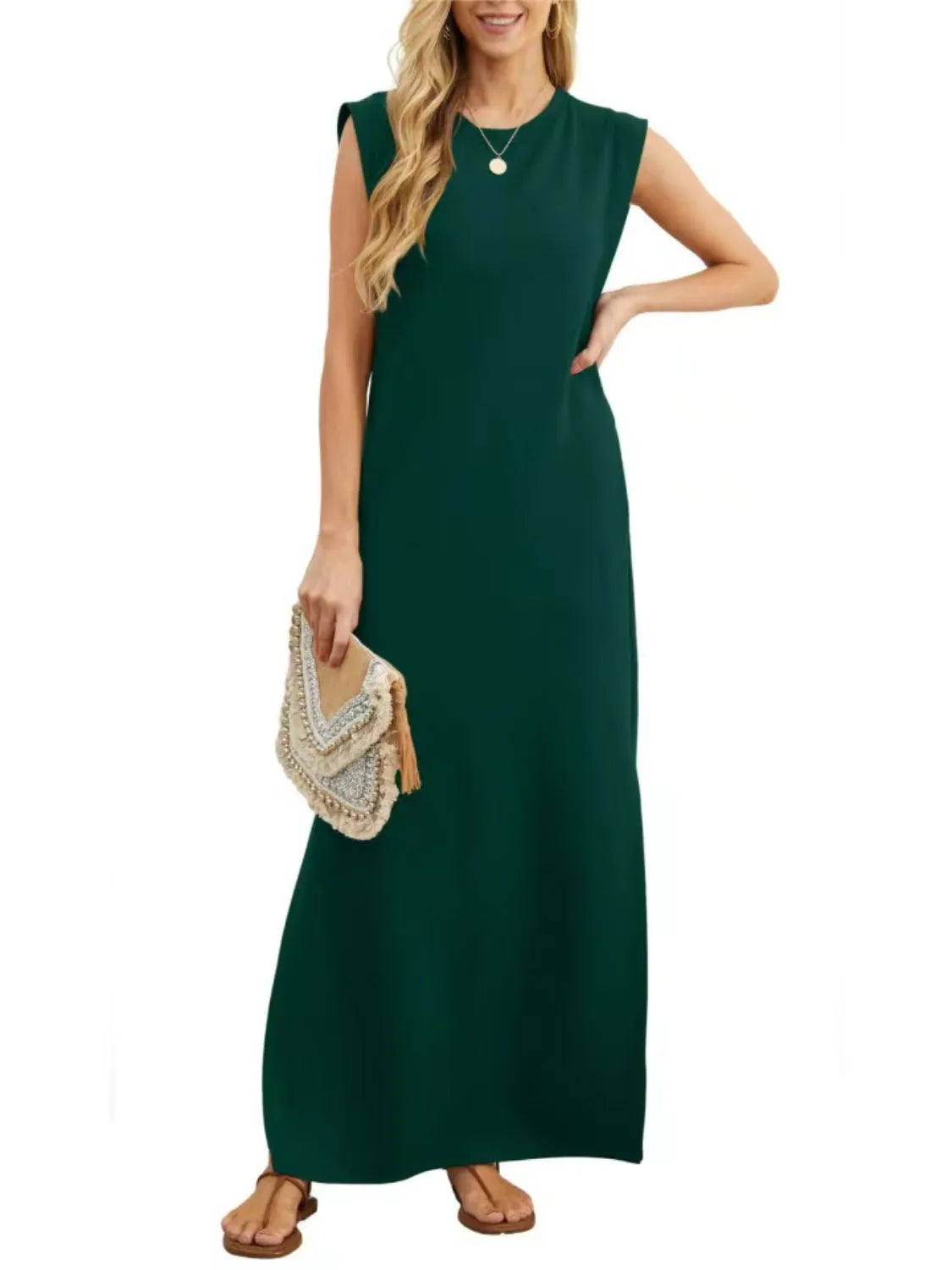 Full Size Slit Round Neck Sleeveless Maxi Tank Dress Plus Size 98acc529-715e-4e90-9672-7245be0bd27c-Max-Origin