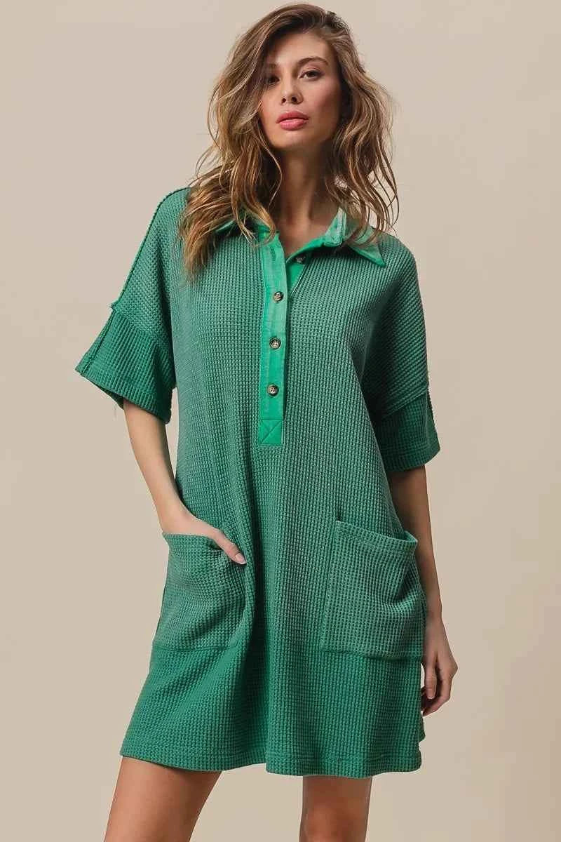 BiBi Dip Dye Mineral Washed Knit Dress JADE 98b0f2a66e86453fba8df5afedc3e5c1-Max-Origin