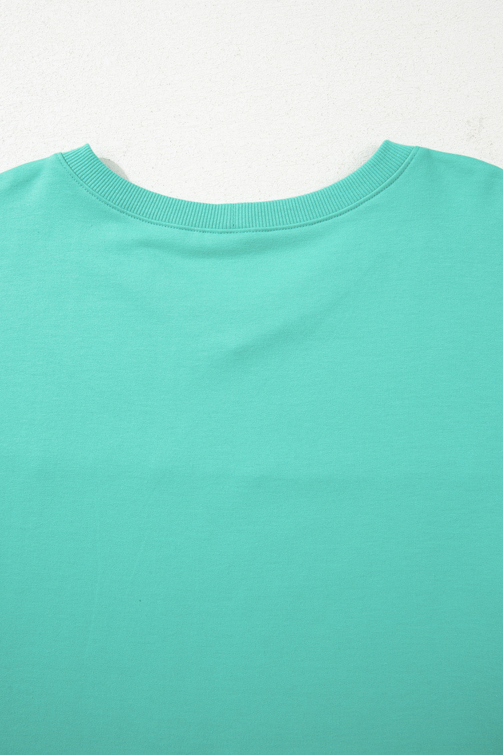 Sea Green Solid Color Plus Size Pullover and Loose Shorts Set 9903350badad08e1