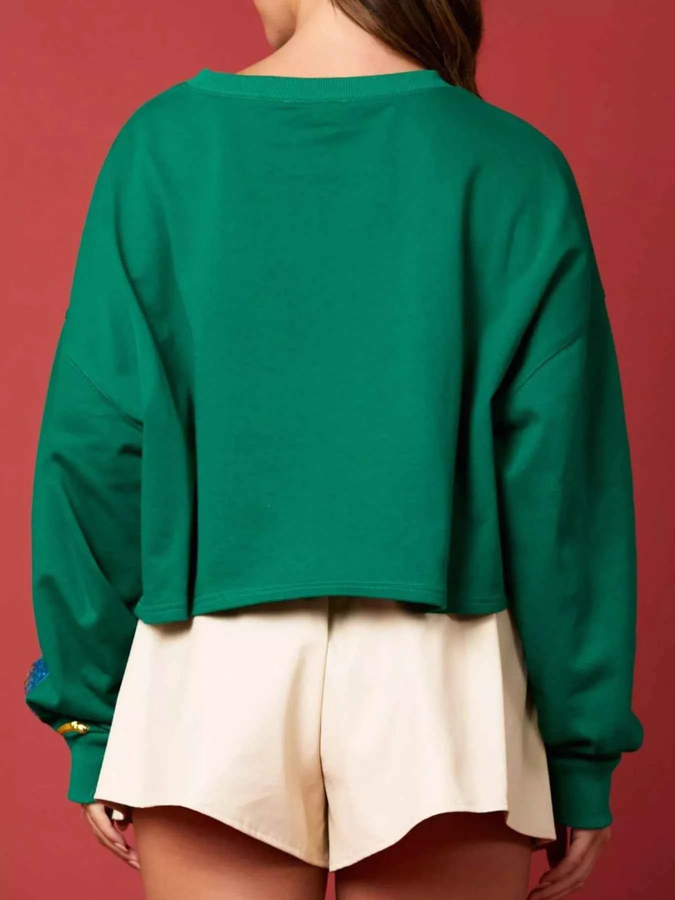 Christmas Holiday Lights Sequin Embellished Sweatshirt 99163b67-f240-47a7-9319-4f8947b03b79-Max-Origin