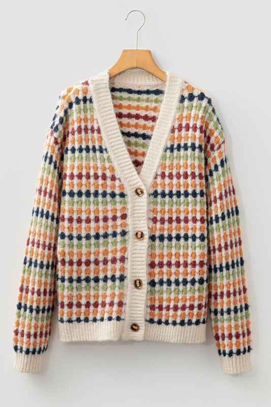 Seraxie Pattern Knit Front Sweater 991892b2-45f8-499a-9386-f3f9a353ff70