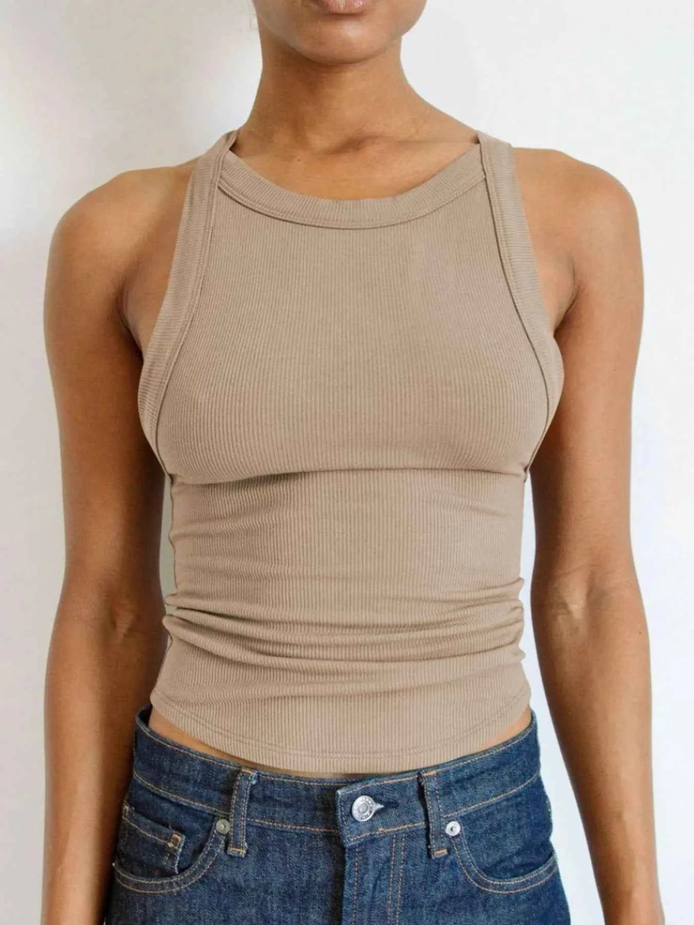 Asymmetrical Back Ribbed Crop Tank Top 99450635-4701-4867-bbd8-c712bbcc2a0d-Max-Origin