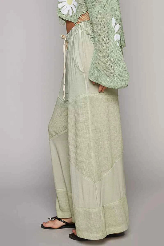 POL Elastic Waistband Wide Leg Pants with Drawstring 995486f9-1077-4888-9ff3-1c1569f766c8-Max-Origin