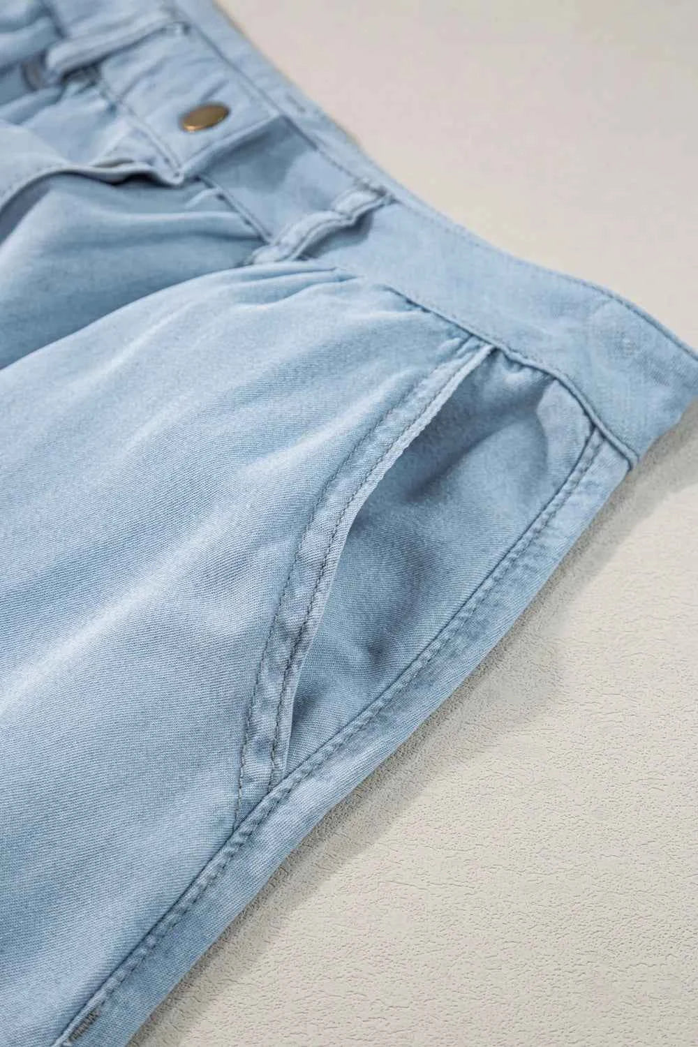 Snap Down High Waist Denim Skirt 995bd171-a6a0-412e-b31c-31ca3eb380de-Max