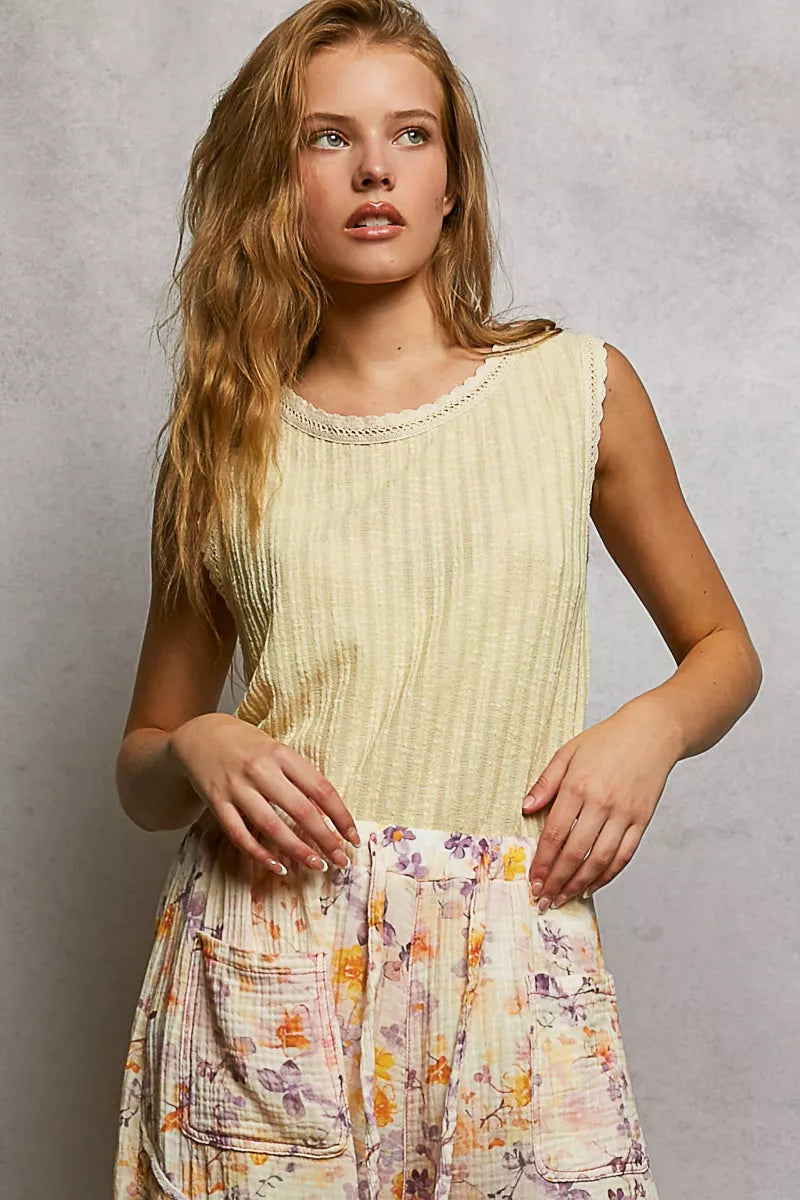 POL Ribbed Round Neck Tank with Lace Trim 99871b61-d808-450b-94b1-8bcc6acdf231-Max-Origin