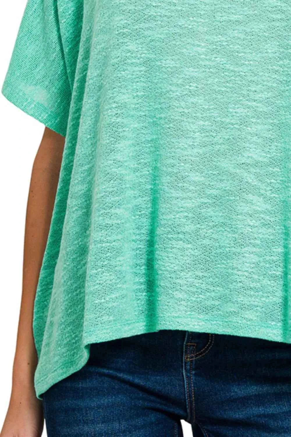 Zenana Oversized Slub Hacci Top with Pocket 999f7553-f5da-4dc9-be32-33fdb42c111b-Max-Origin