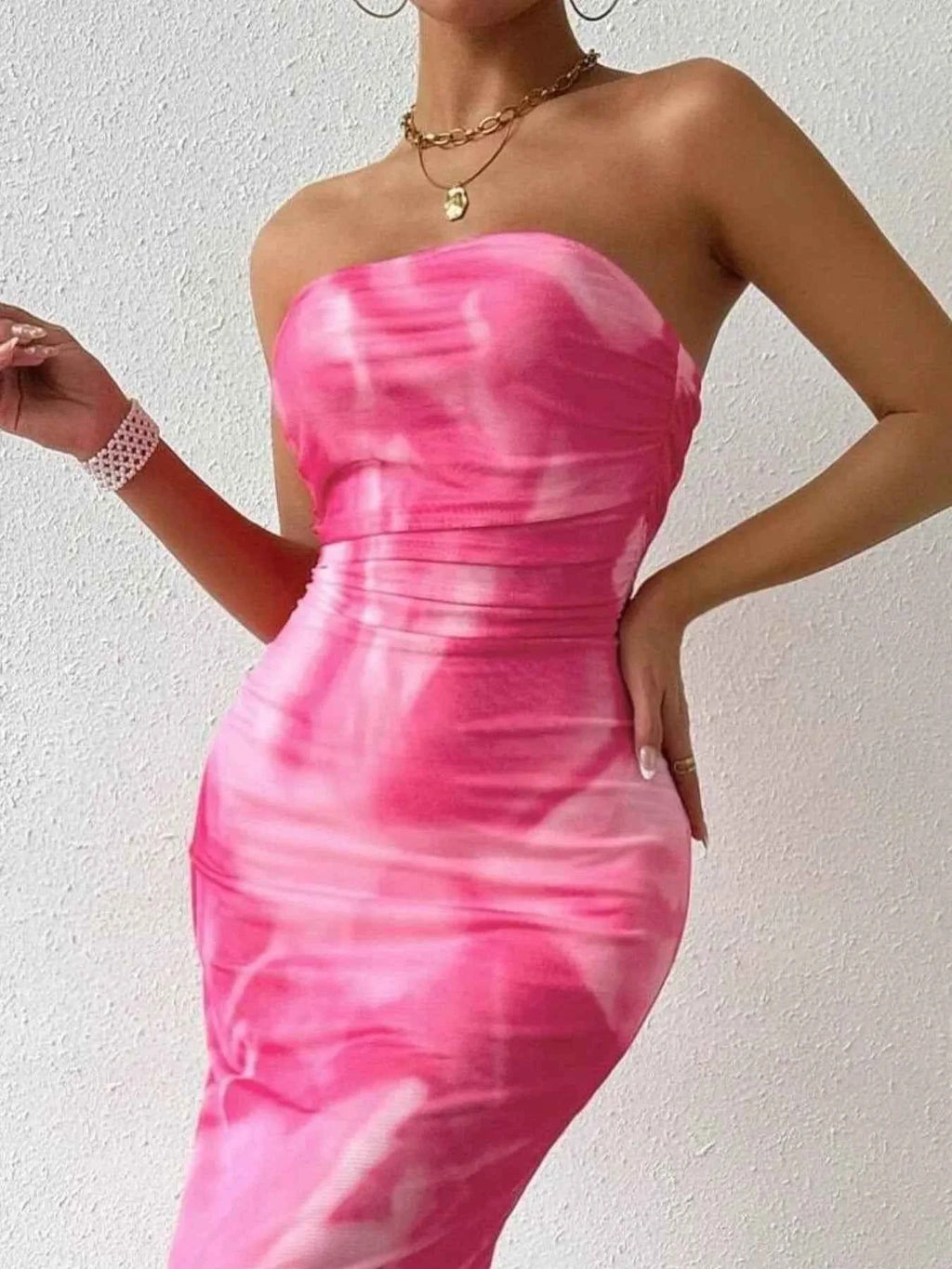 Printed Side Slit Tube Dress 99b1f54a-2d05-47c5-8eb8-f31780cd9623-Max-Origin