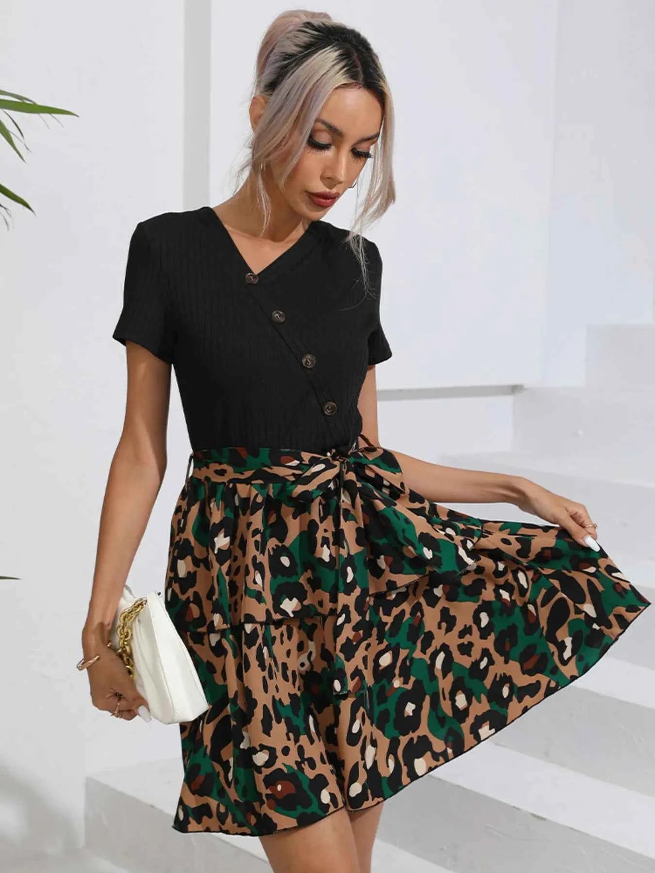 Leopard Short Sleeve Dress 99ed588917d3425987ea89ddafb714a9-Max-Origin