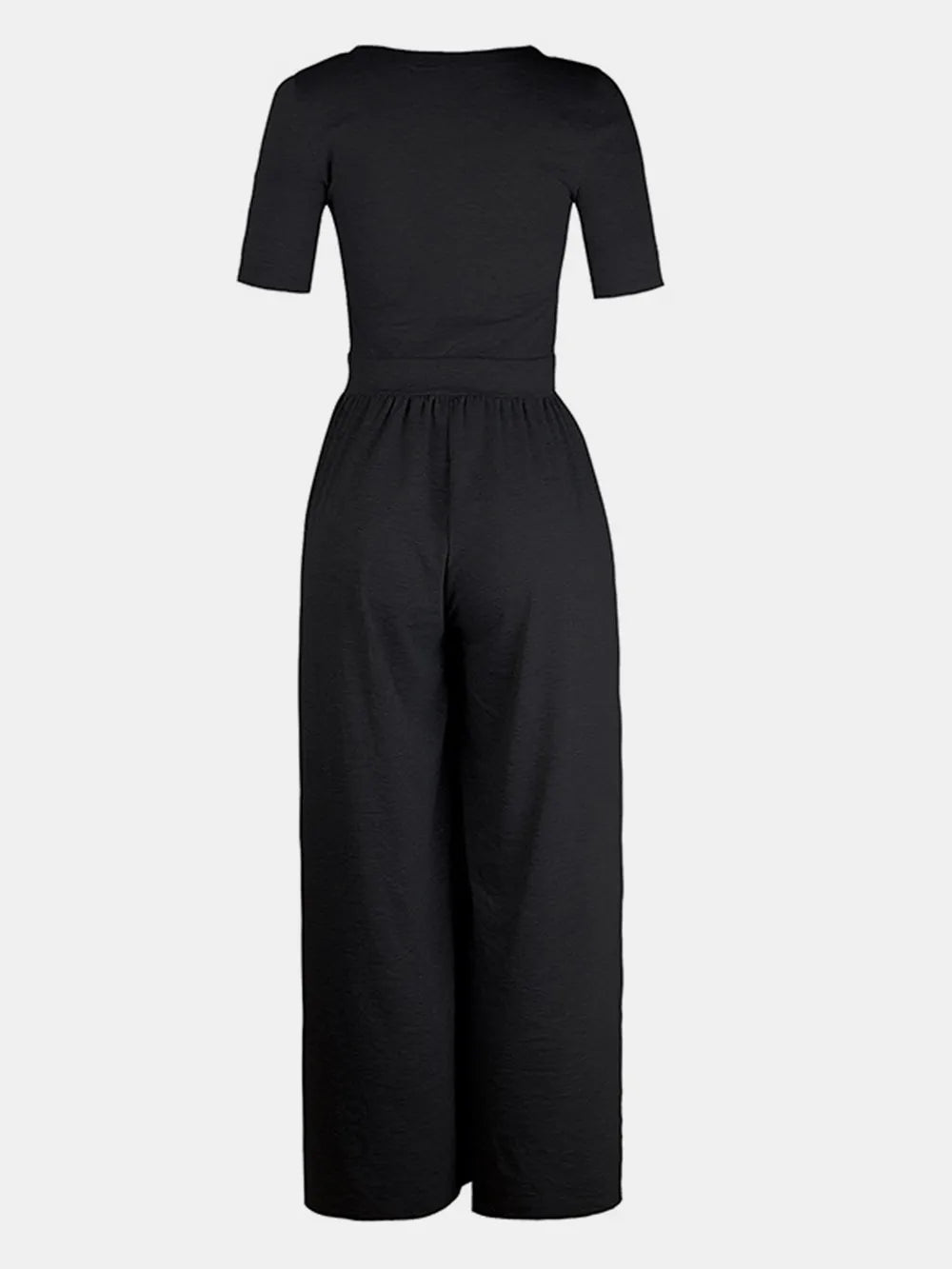 Scoop Neck Short Sleeve Jumpsuit 99ff9714-7f8e-49aa-a574-4c31f171e4d3-Max