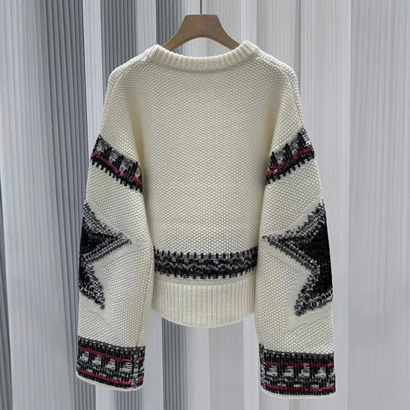 The Sequin-Embellished Cashmere Sweater 9C11690440F3FAB78960313242E166FD