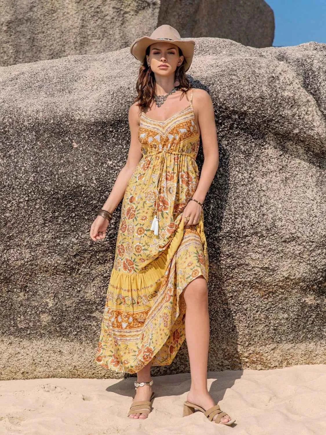 Tassel Printed Tiered Cami Dress 9a07854e-659b-406a-a1ef-52c74af7ee46-Max-Origin